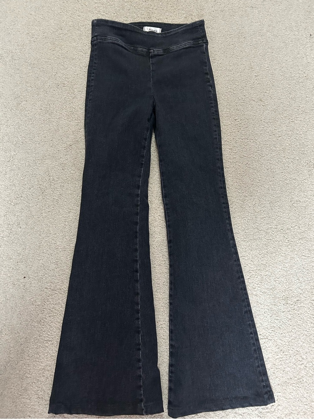 Frame Black Flared Jeans